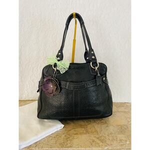 Coach large penelope 13169P black pebble Leather Satchel BAG PURSE